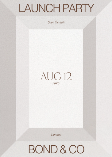 Geometric Frame - Launch Party Invitation by Both