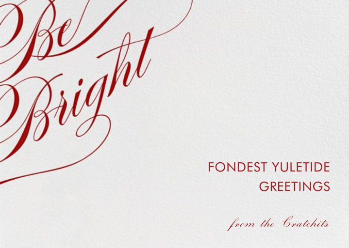 Be Merry - Holiday Card by Paperless Post - Back