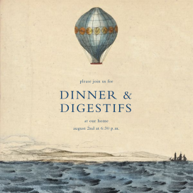 Hot Air Balloon - Blue by John Derian