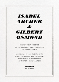 Triple Interior Border  - Wedding Invitation by Paperless Post