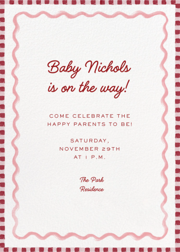 Stripes and Waves - Baby Shower Invitation by Martha Stewart