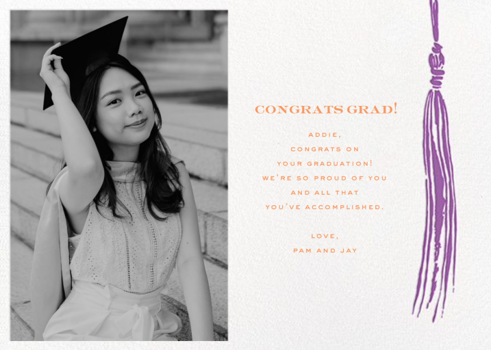 KSNY Tassel (Foto) - Card de graduación Card kate spade new york
