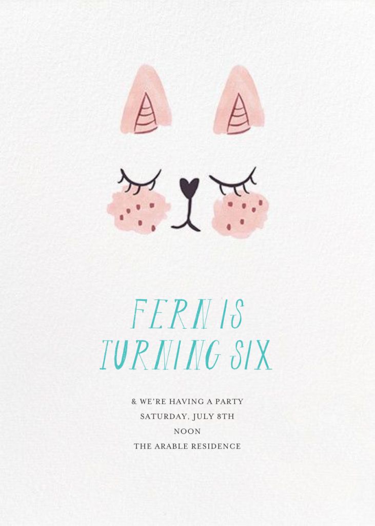 Meow Invitation