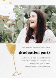 Champagne Flute (Photo) - Graduation Party Invitation by Paperless Post