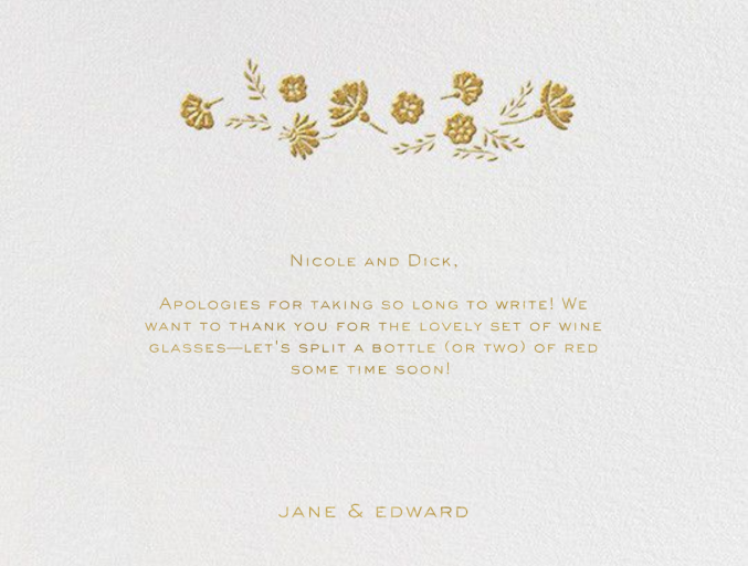 Marianne I (Thank You) by Paperless Post