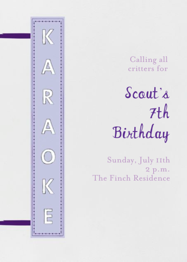 My Turn - Birthday Invitation by Mr. Boddington's Studio