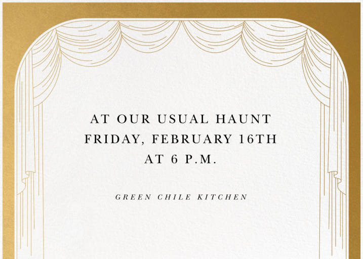 World’s a Stage Photo - Invitation by Paperless Post - Back