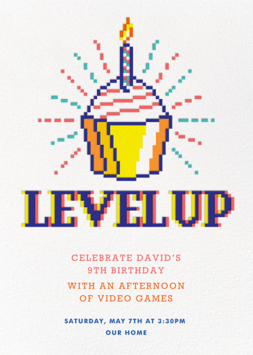 8-Bit Birthday by Paperless Post