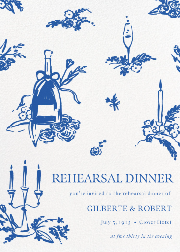 Toile de Love - Rehearsal Dinner Invitation by paperless_post