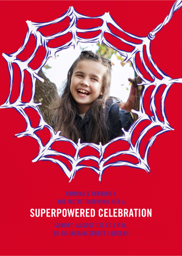 Spiderweb (Photo) - Birthday Invitation by Paperless Post