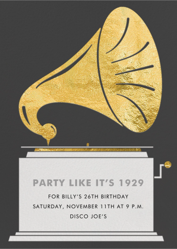Gramophone - Valentine's Day Invitation by Paperless Post