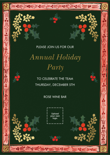 Gilded Mistletoe - Corporate Holiday Party Invitation by Rifle Paper Co.