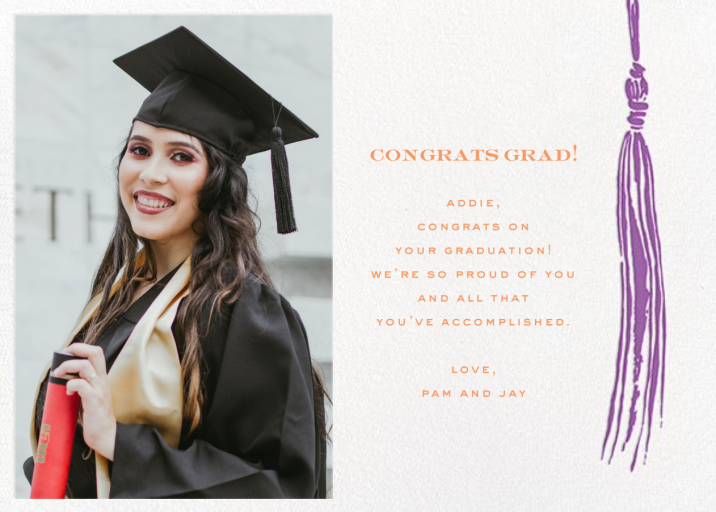 KSNY Tassel (Photo) - Graduation Card by kate spade new york