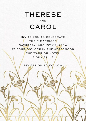 Golden Garden (Invitation) by Carolina Herrera