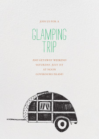Pack Up The Trailer - Glamping Invitation by Mr. Boddington's Studio