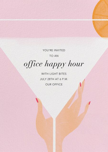 Extra Dry - Happy Hour Invitation by Paperless Post
