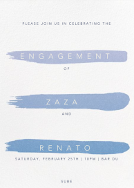 Gradient Brush Strokes - Engagement Party Invitation by Paperless Post