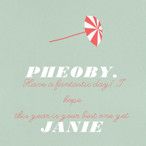 Tiki Drink - Birthday Card by Paperless Post - Back