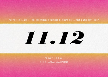 Gradient Bars by Paperless Post