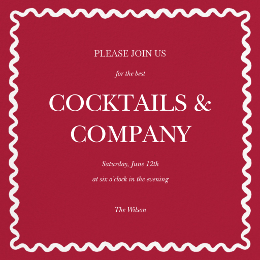 Merry Ribbon (Gina Langford) - Cocktail Party Invitation by Dogwood Hill