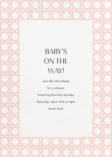 Rattan (New) - Baby Shower Invitation by Paperless Post