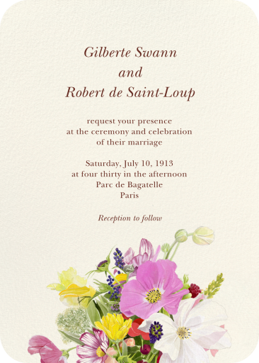 Budding Bouquet - Wedding Invitation by Felix Doolittle