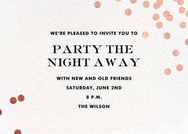 Confetti kate spade new york - Corporate Reception Invitation by kate spade new york