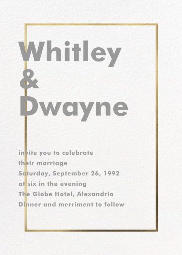 Fillet - Wedding Invitation by Paperless Post