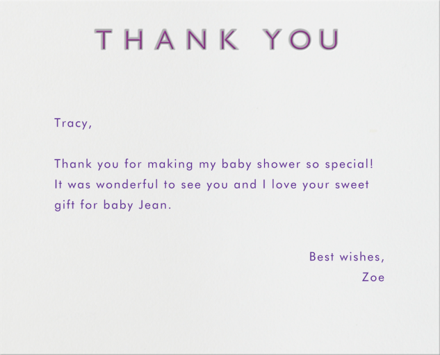 Double Thank You - Thank You Card by Paperless Post