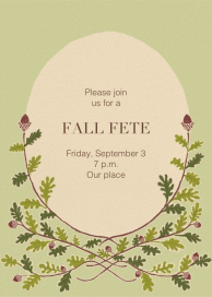 Watercolor Acorns by Paperless Post