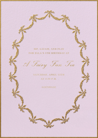 Ruban d’Or - Birthday Invitation by Ladurée