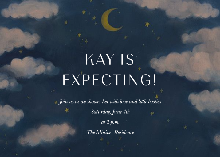 Méliès - Baby Shower Invitation by Paperless Post