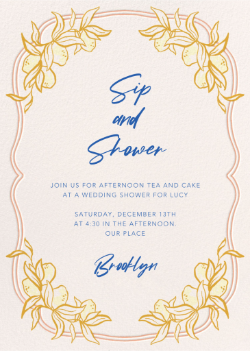 Italian Garden - Bridal Shower Invitation by Paperless Post