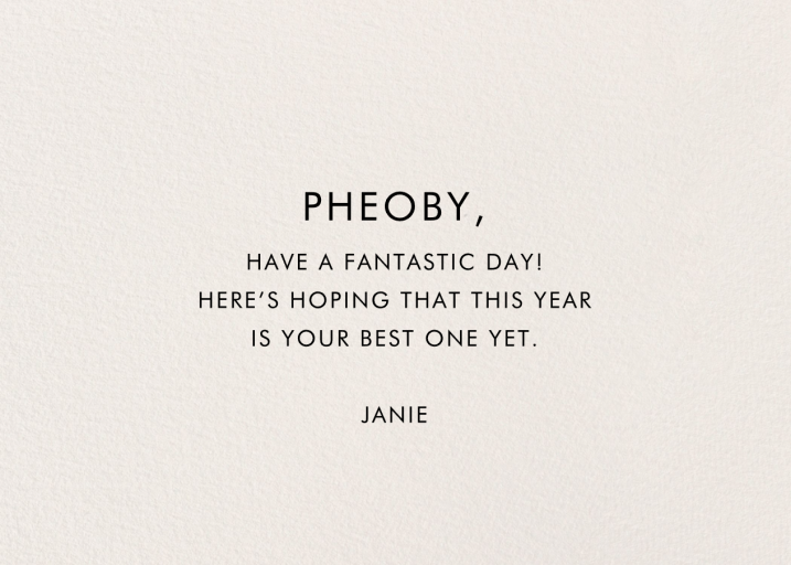 Wildwood Birthday - Birthday Card by Rifle Paper Co. - Back