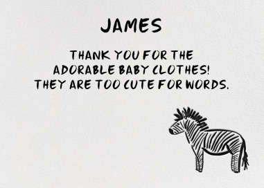 Little Striper - Stationery by Linda and Harriett