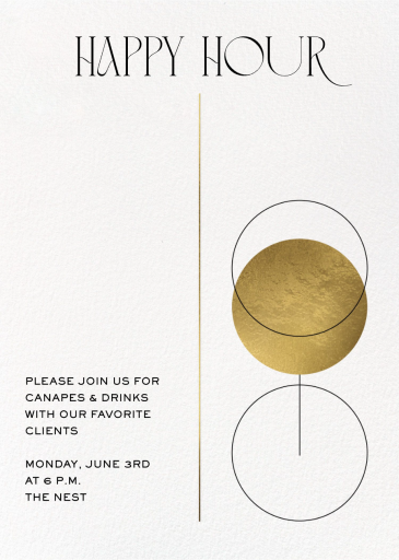 Stemware - Corporate Reception Invitation by Paperless Post
