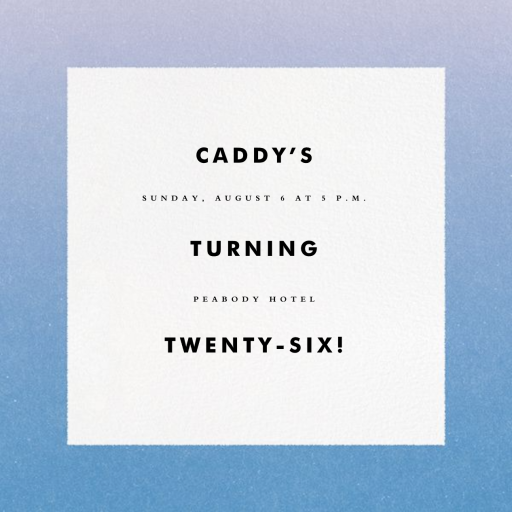 Gradient Border by Paperless Post