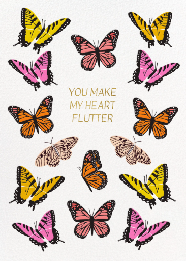 Fluttering Wings - Greeting Card by Hartland Cards