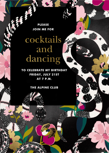 Garden of Snakes - Invitation by kate spade new york