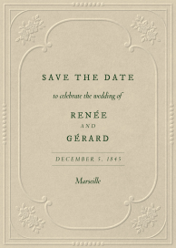 Ornate Embossed Frame by Paperless Post