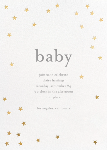 Scattered Stars - Engagement Party Invitation by Sugar Paper