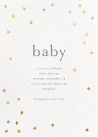 Scattered Stars - Baby Shower Invitation by Sugar Paper