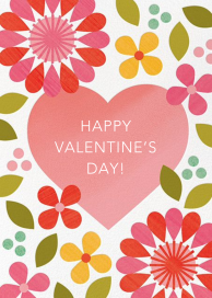 Blossoming Affection - Valentine's Day Card by Petit Collage