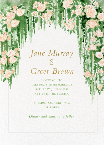 Falling Floral - Invitation by Paperless Post