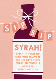 Sip, Sip, Syrah by Cheree Berry Paper & Design