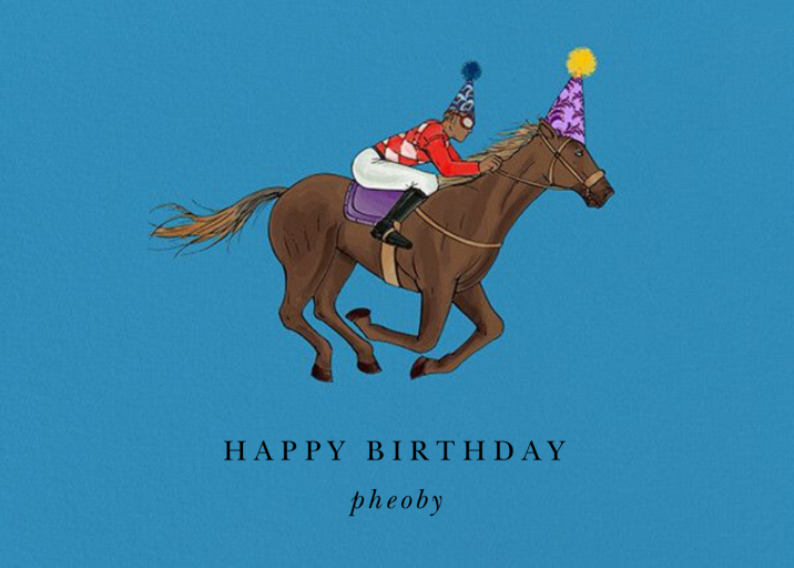 Thoroughbred Birthday - Birthday Card by Paperless Post