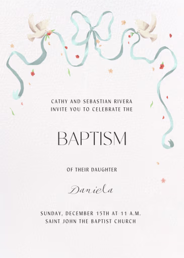 In Unison - Baptism & Christening Invitation by Paperless Post