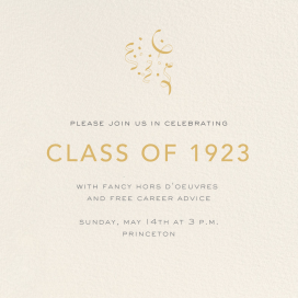 Cream - Graduation Party Invitation by Paperless Post