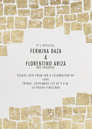 Gilded - Engagement Party Invitation by Kelly Wearstler