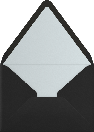 Minimalist Black Border Invitation Envelope